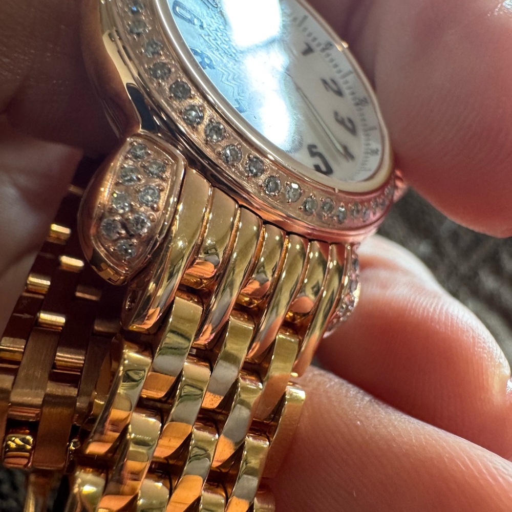$3900 Stunning Michele CSX Diamond Rose Gold Watch 26mm Excellent Condition - Picture 6 of 16